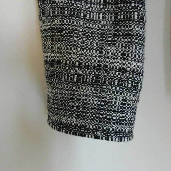 NWT AKRIS Black Cotton Wool Tweed Zipper Front Jacket 16 - Picture 4 of 7